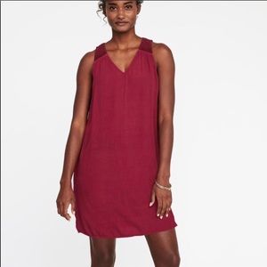 Cute Sleeveless Crochet Detail Swing Dress XXL